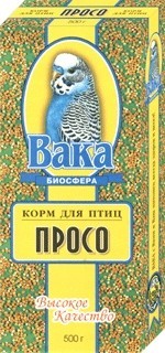Корм Вака Высокое качество 500г /просо/